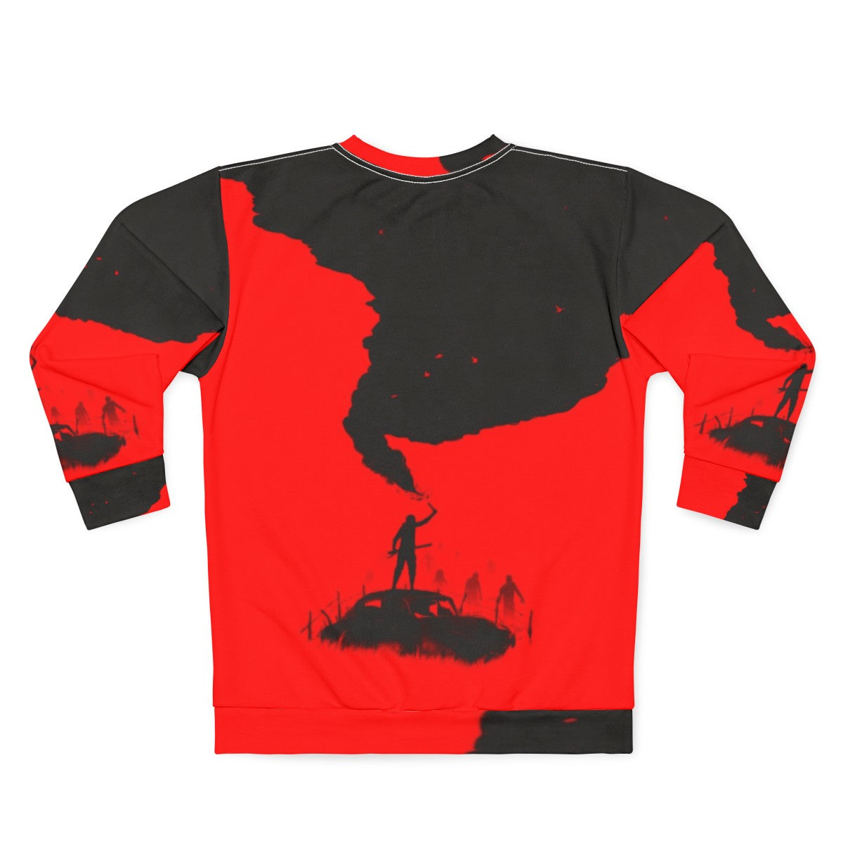 SOS Zombie Apocalypse Silhouette Sweatshirt - Back