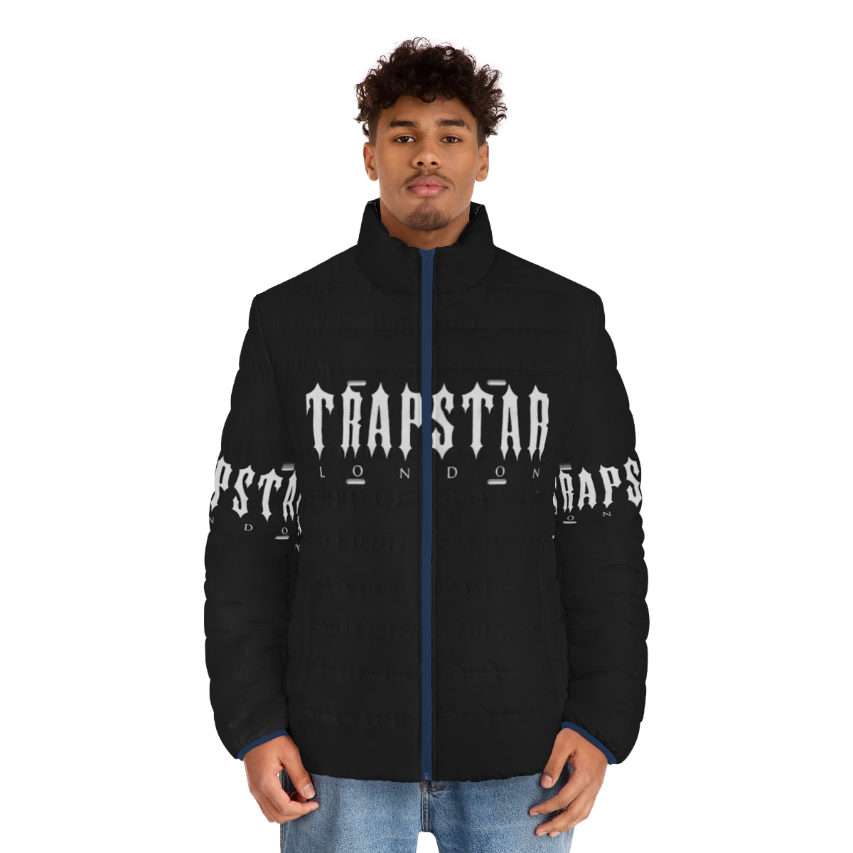 Trapstar London Puffer Jacket in Red and Black - men front