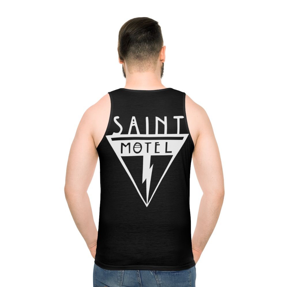 Saint Motel indie pop music unisex tank top - men back