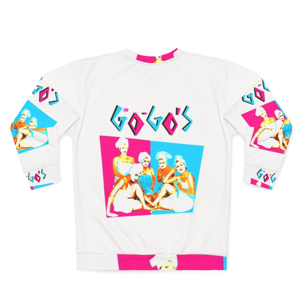 The Go-Go's Sweatshirt featuring the iconic 80s band logo - Back