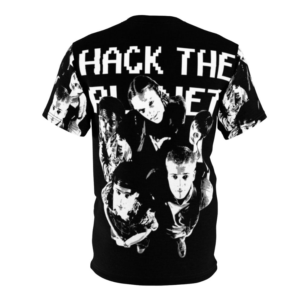 Retro hacker movie inspired 90s t-shirt design - Back