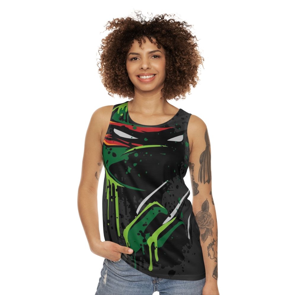 Cowabunga Raphael Ninja Turtle Unisex Tank Top - women