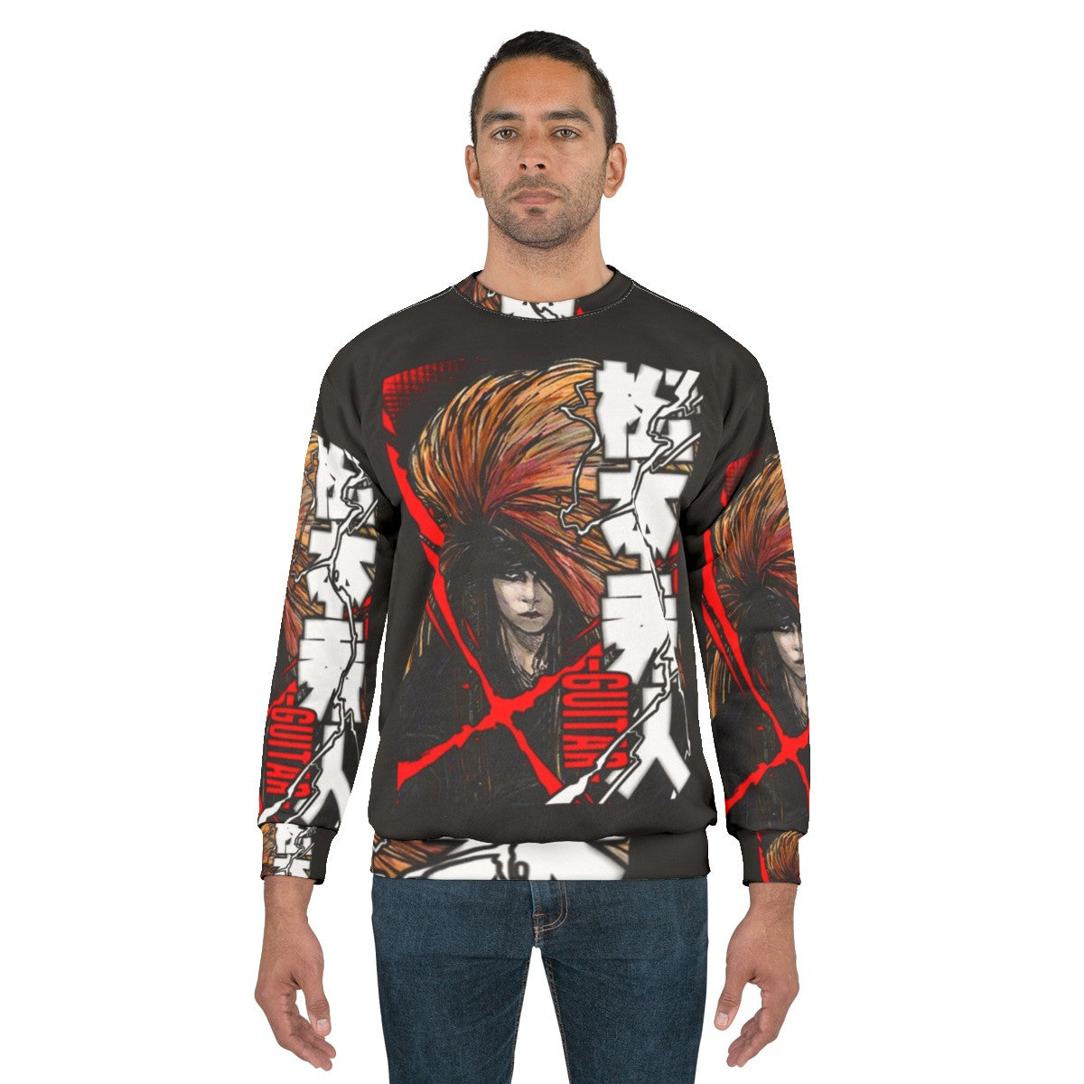 X Japan Hide Hideto Matsumoto Red Promo Sweatshirt - men