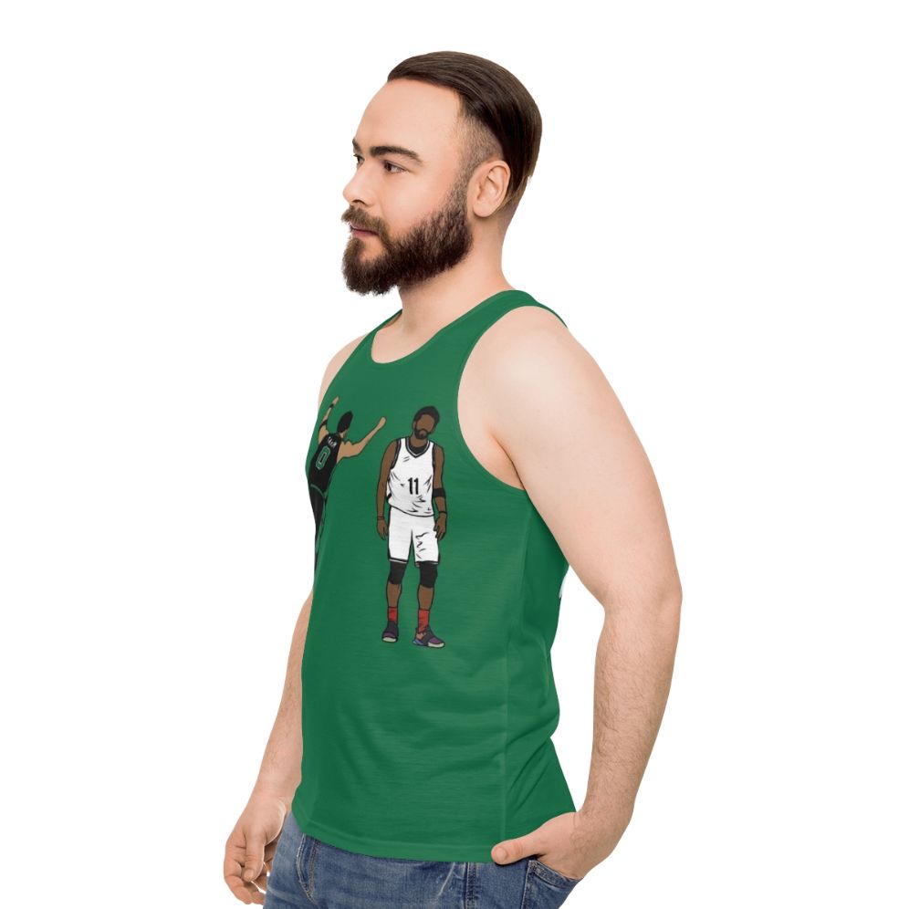 Jayson Tatum Game Winner Celebration Unisex Tank Top - men side