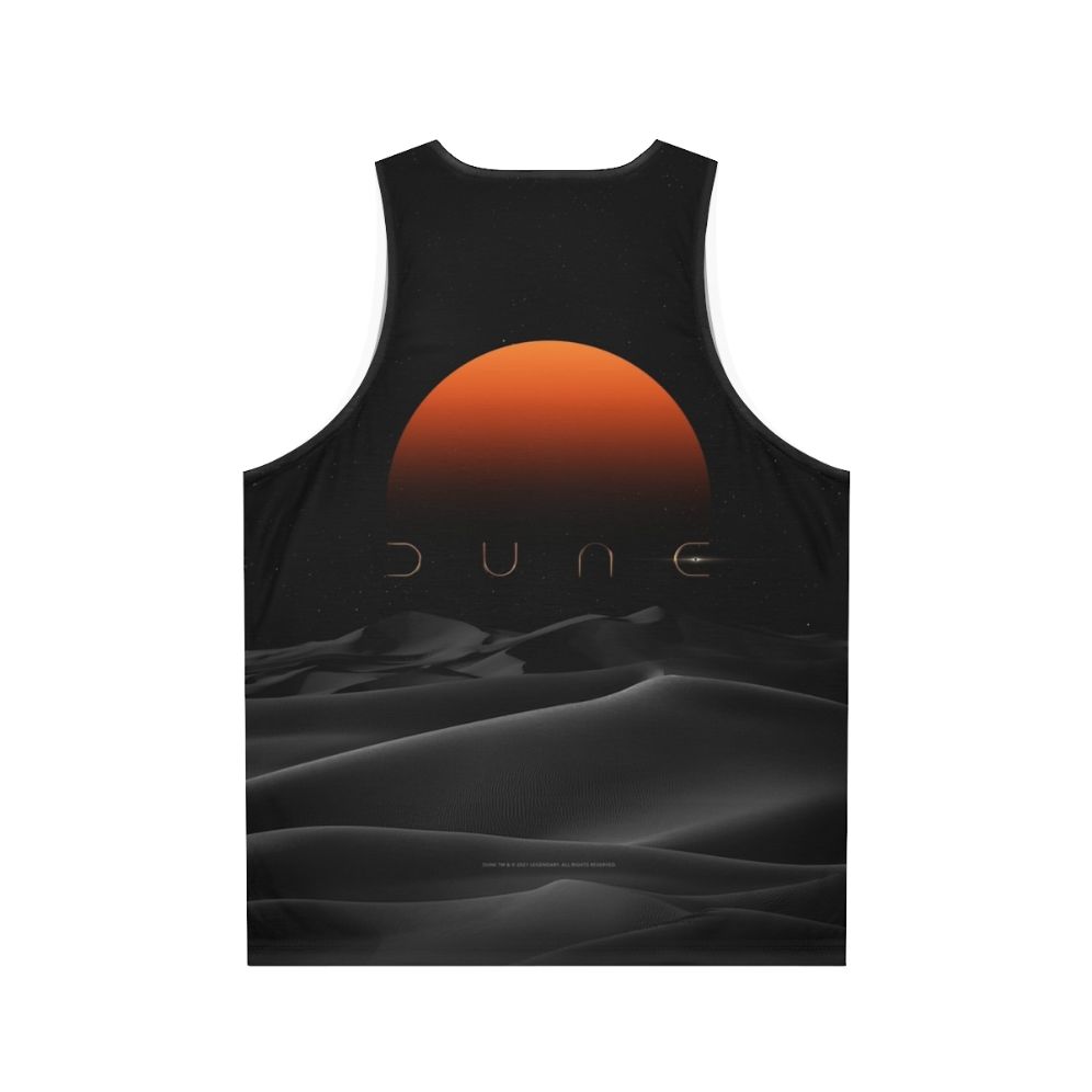 Dune Sunset Unisex Tank Top - Back