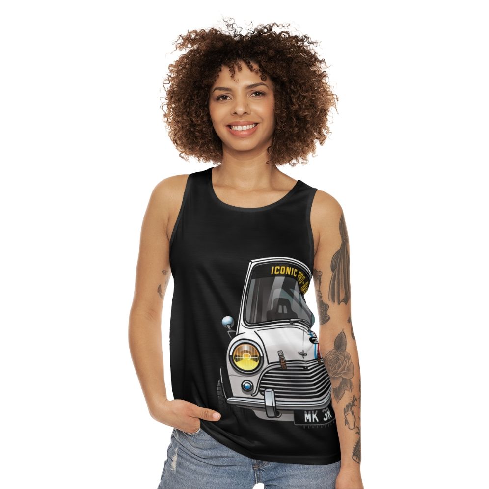 Vintage racer unisex tank top - women