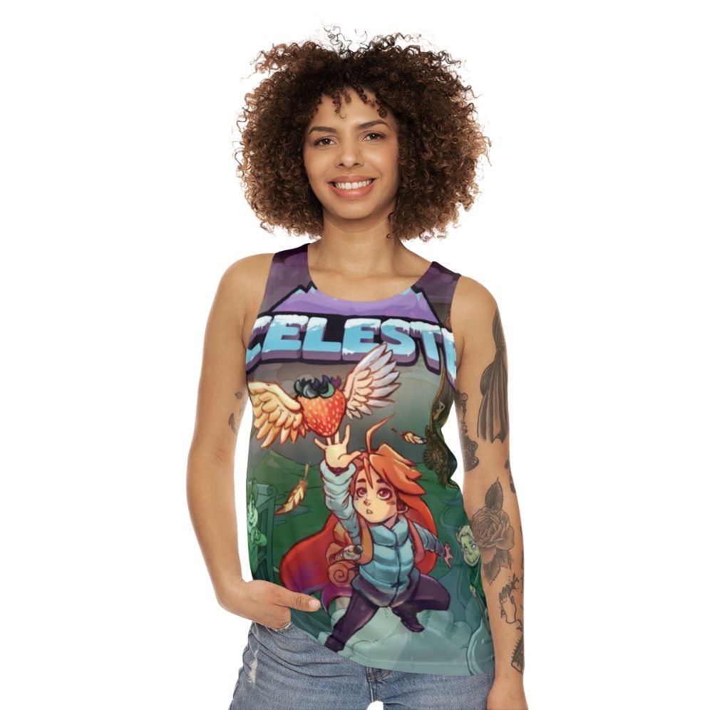 Celeste video game inspired unisex tank top - women