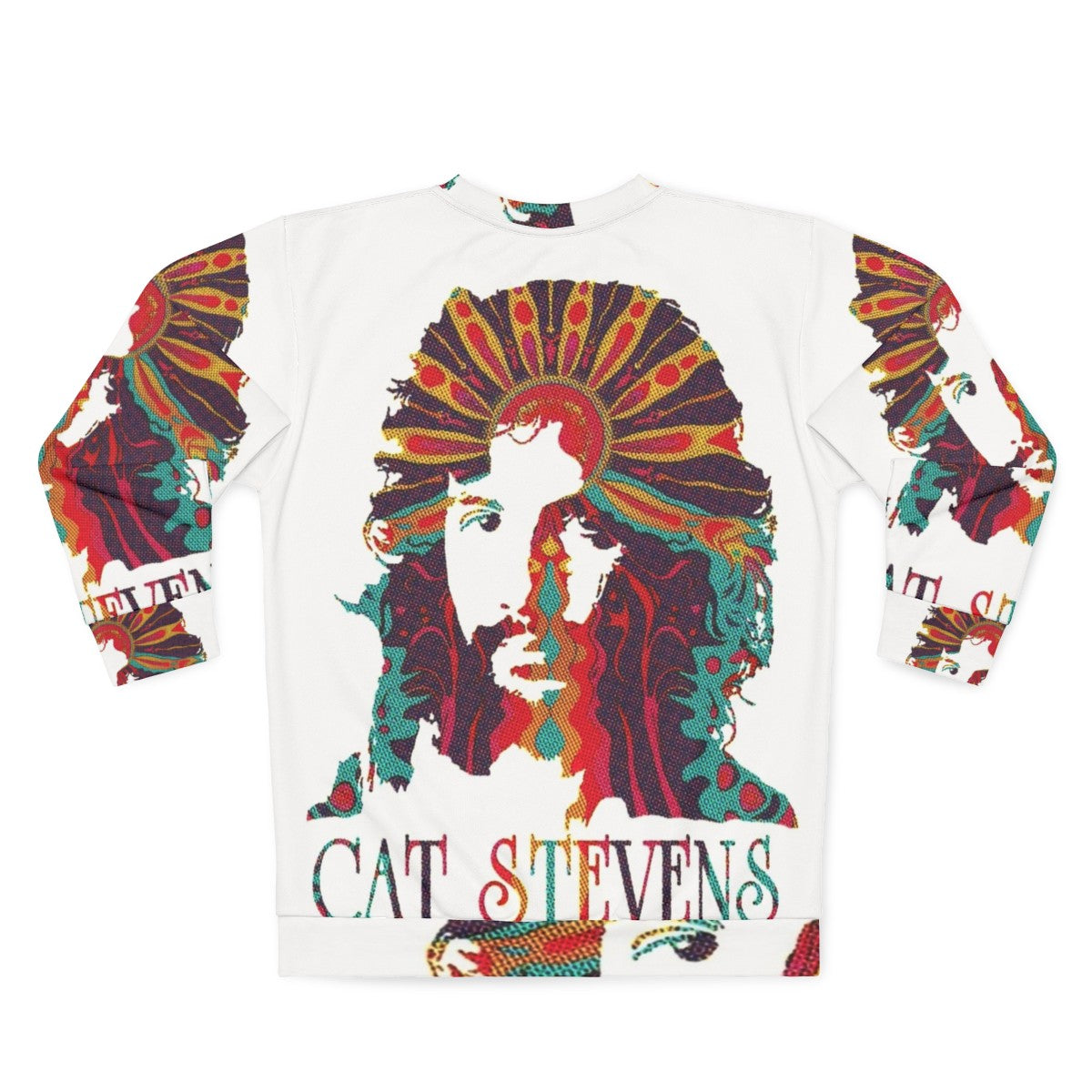 Cat Stevens Psychedelic Graphic Sweatshirt - Back