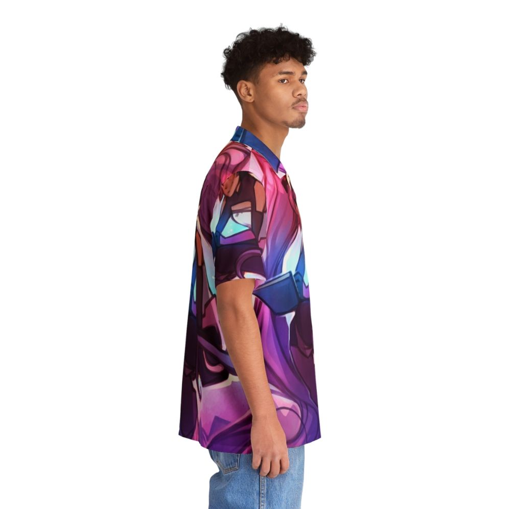 Entrapta inspired Hawaiian shirt with vibrant tropical print - People Pight