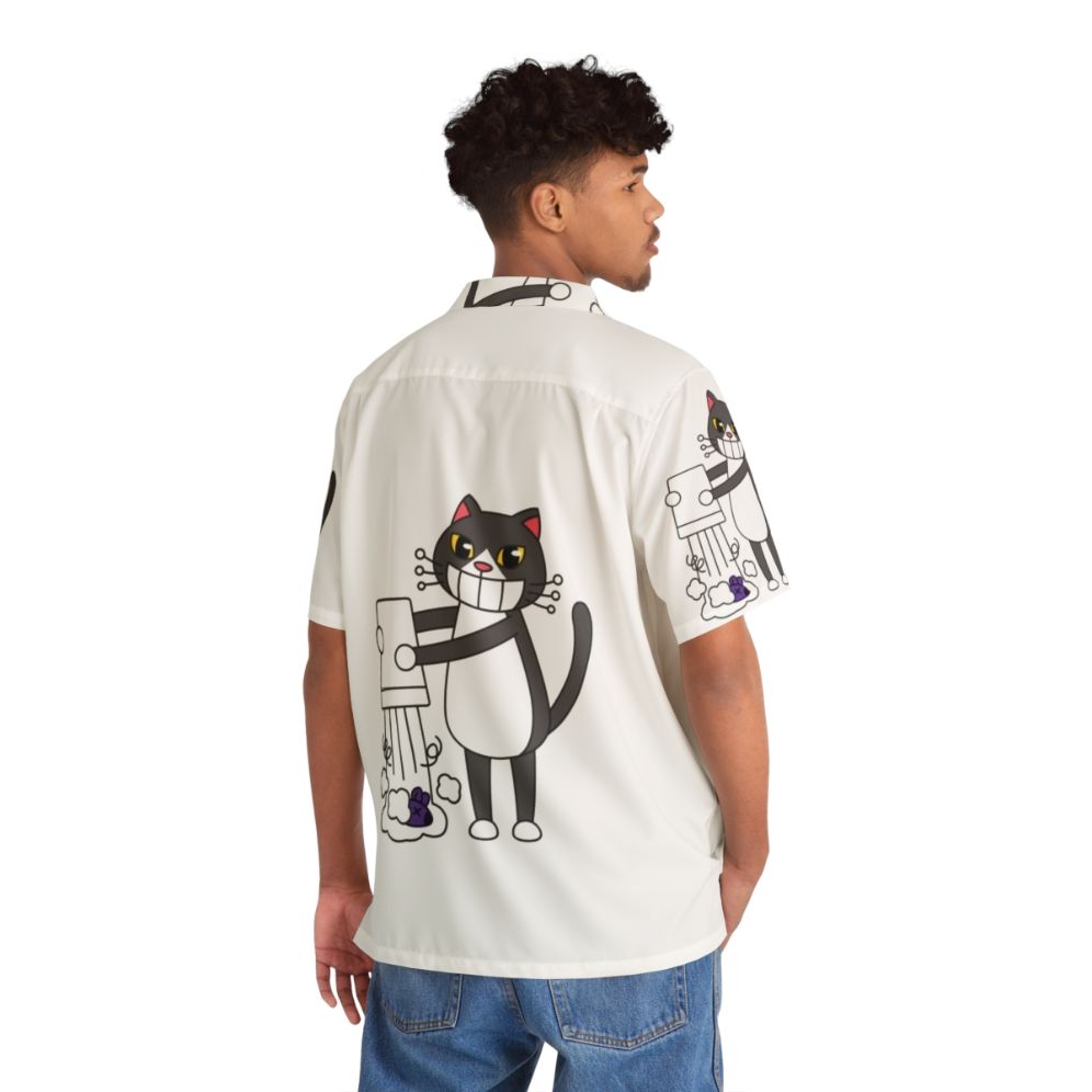 Cats Hobbies Hawaiian Shirt - People Back