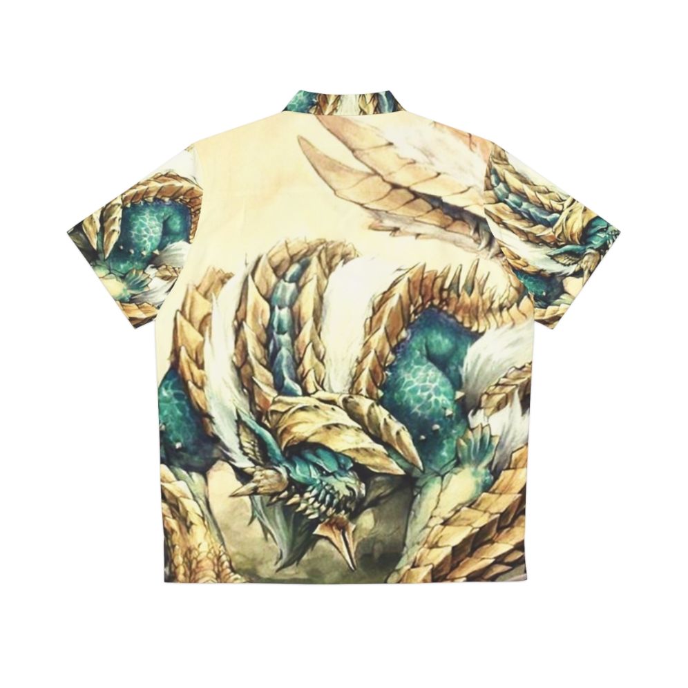 Monster Hunter Zinogre Roaring Thunder Hawaiian Shirt - Back