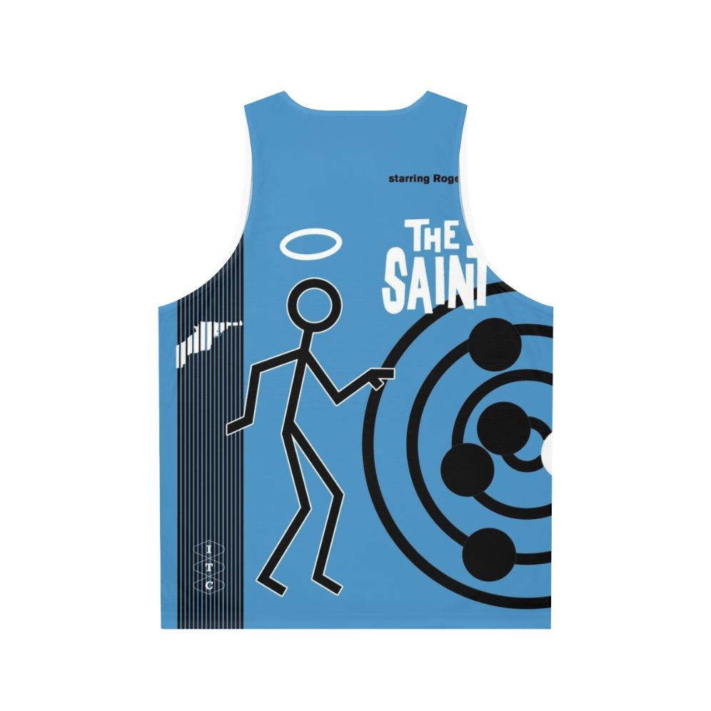 The Saint Unisex Tank Top - Retro 1960s 1970s Fashion - Back