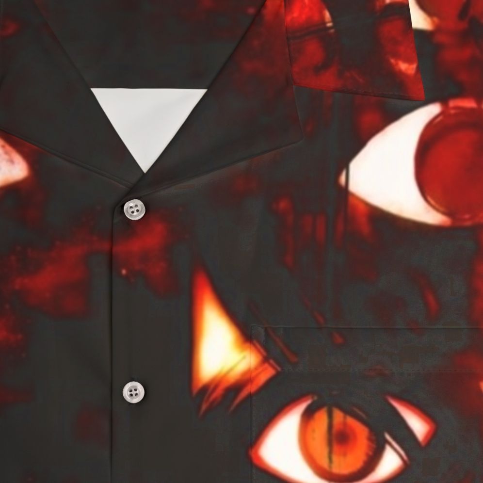 Hellsing inspired dark gothic Hawaiian shirt - Detail