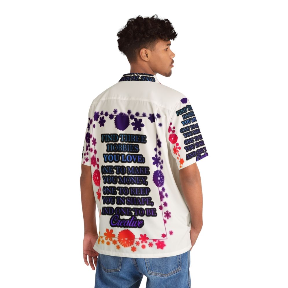 Inspirational Hawaiian Shirt with Hobbies and Creative Designs - People Back