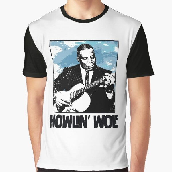 Howlin' Wolf Psychedelic Blues Graphic T-Shirt