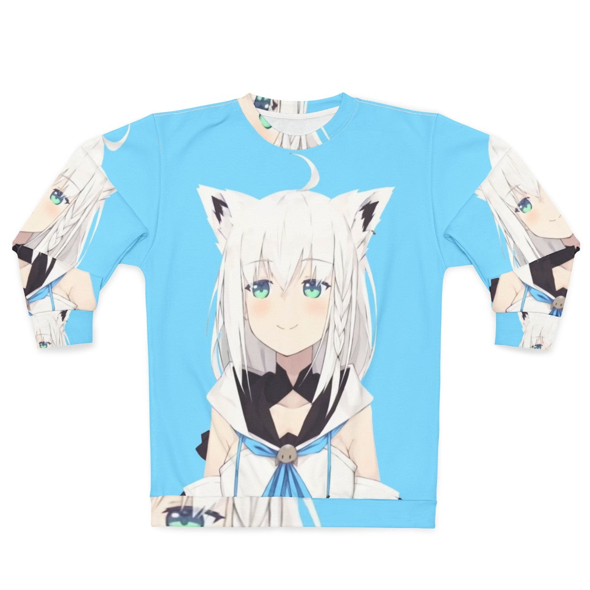 Hololive Shirakami Fubuki Smug Anime Sweatshirt