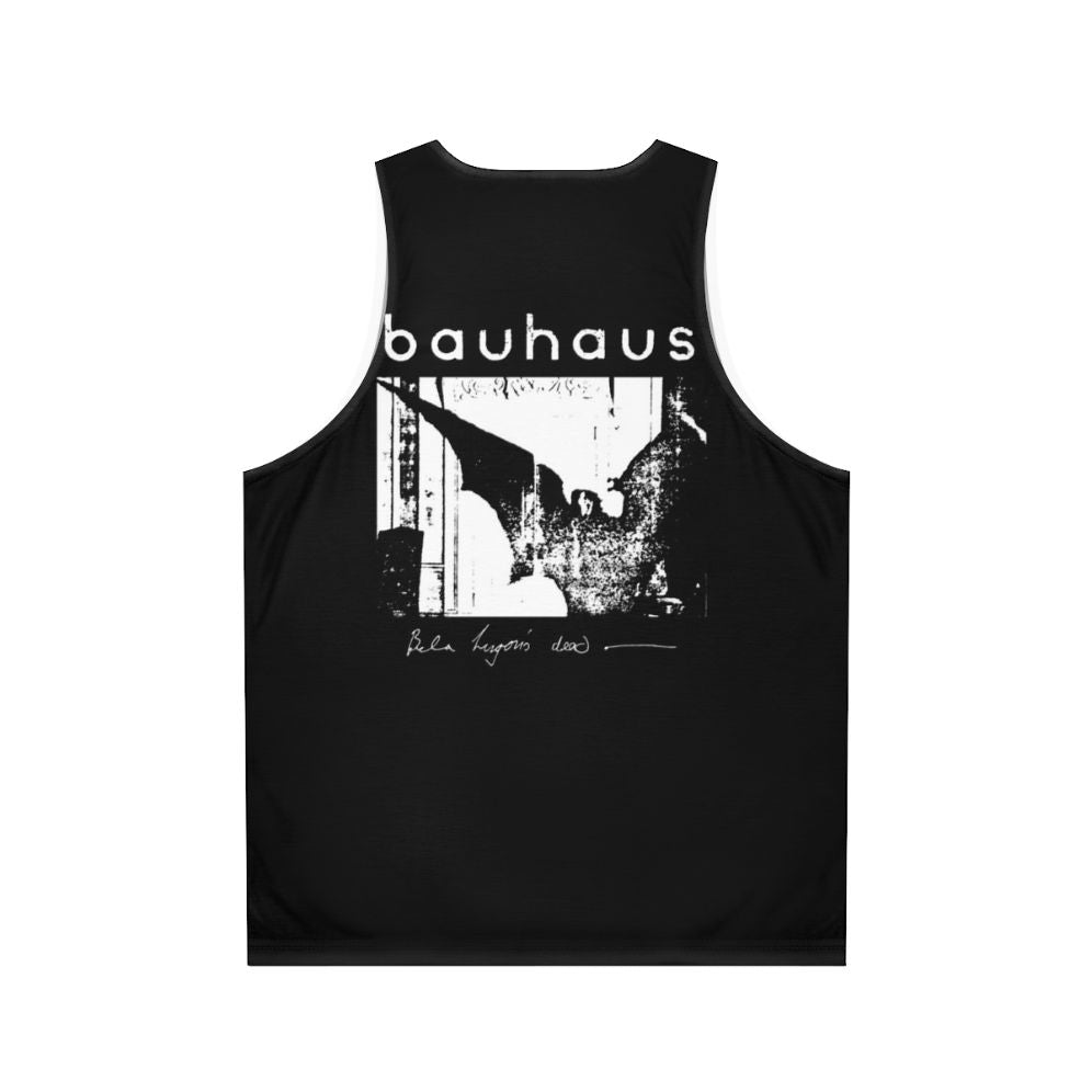 Bauhaus Bat Wings Bela Lugosi S Dead Unisex Tank Top - Back