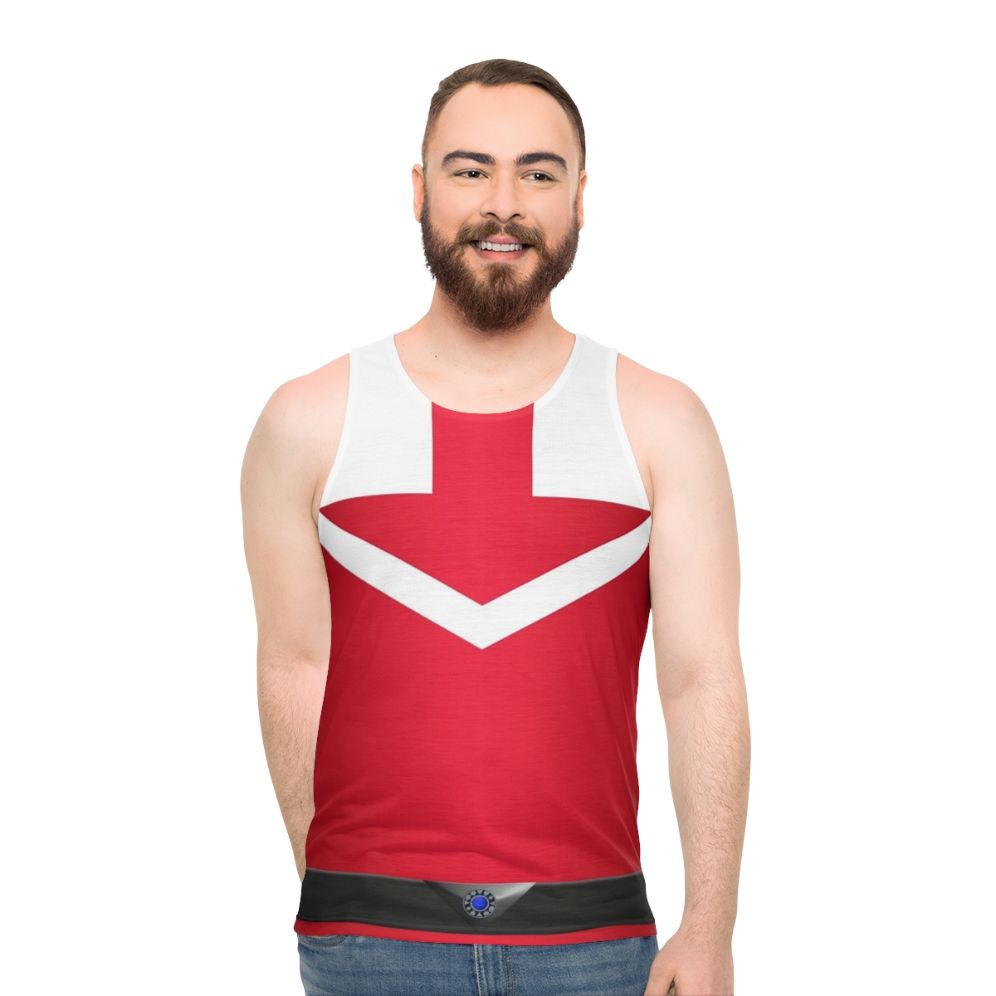 Time Force Red Unisex Tank Top - men