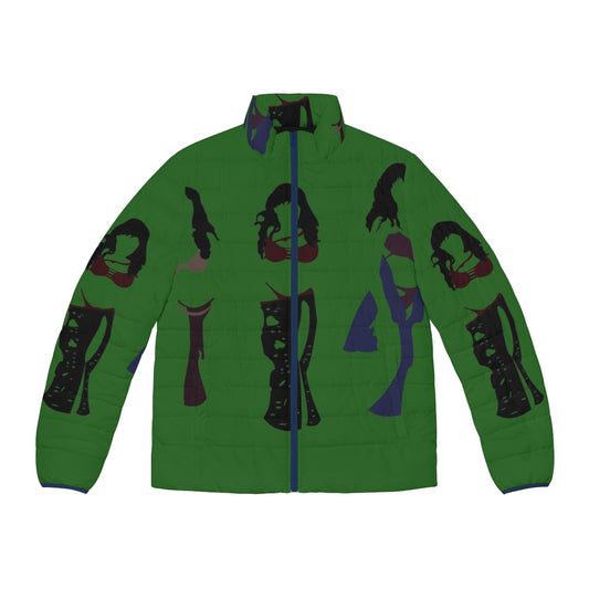 Orion Slave Girls Puffer Jacket featuring a bold, alien-inspired design