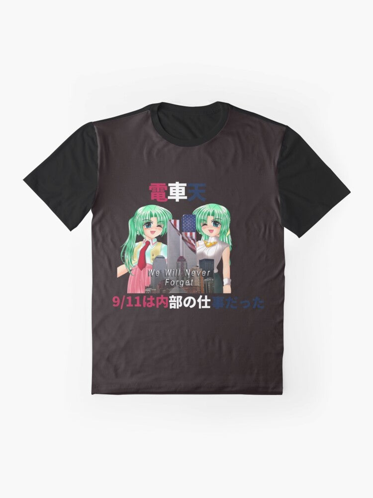 Never Forget Higurashi Anime Graphic T-Shirt - Flat lay