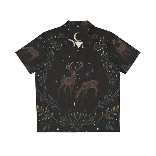 Deers in the moonlight Hawaiian shirt