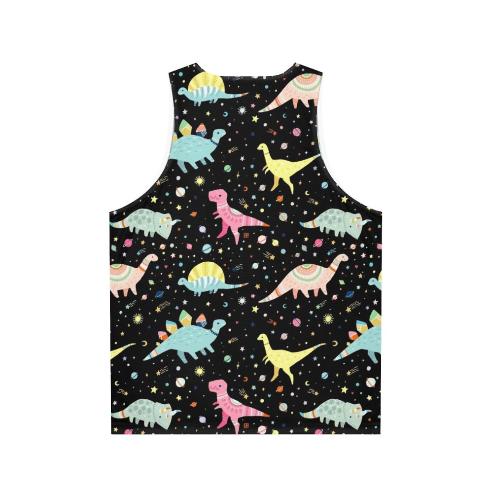 Unisex dinosaur-patterned tank top - Back