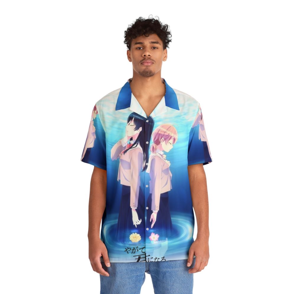 Bloom Into You Yagate Kimi Ni Naru Hawaiian Shirt 2 with Anime Characters - People Front