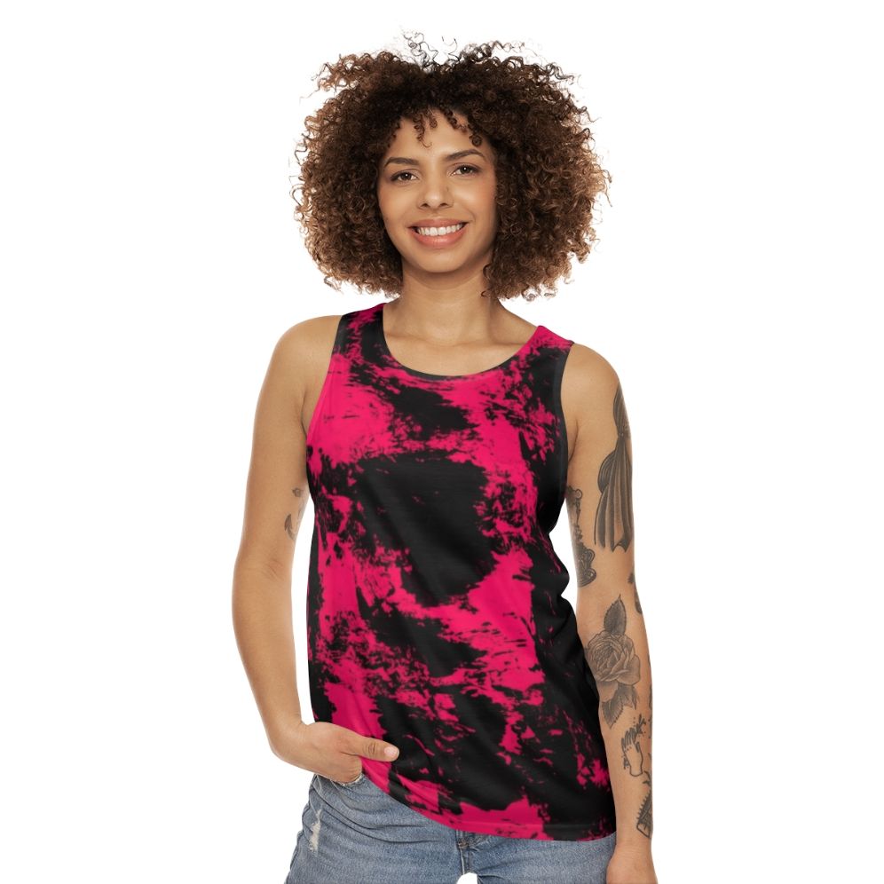 Punk rock unisex abstract fashion tank top - women