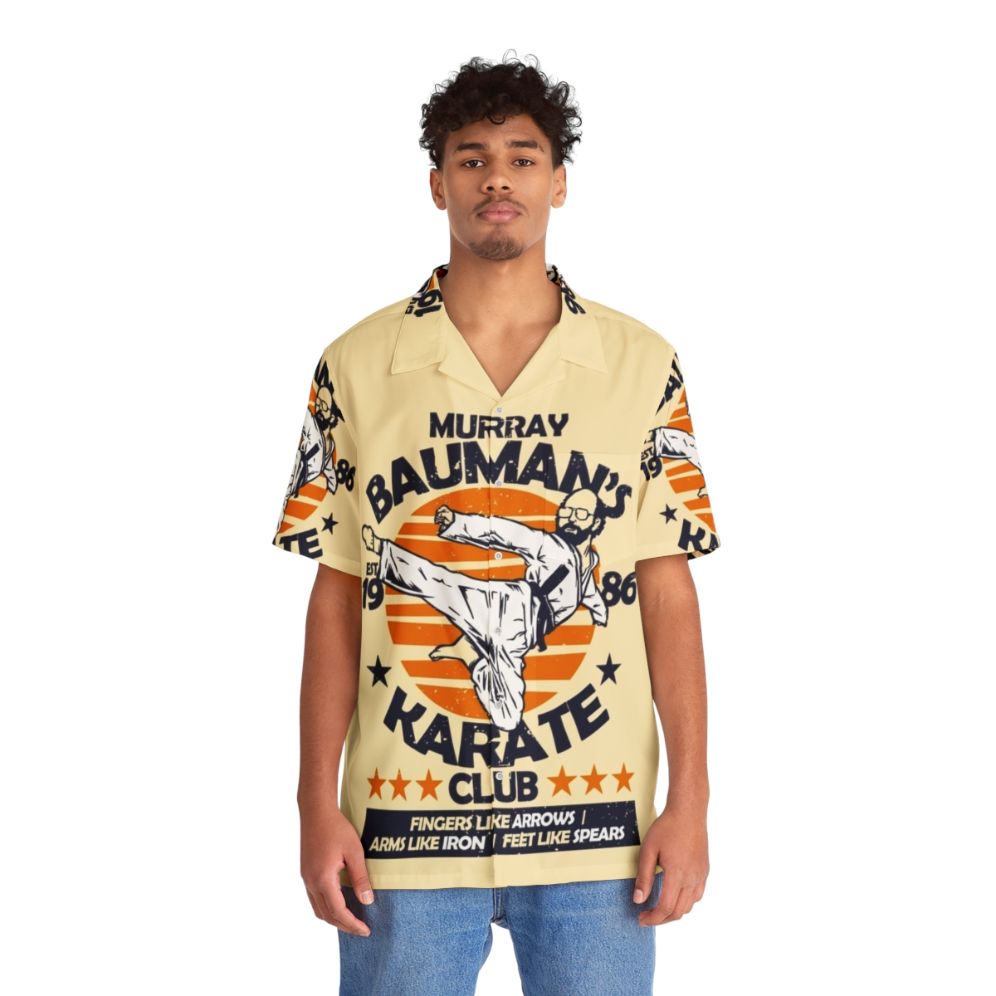 Murray Bauman's Karate Club Funny Hawaiian Shirt - People Front