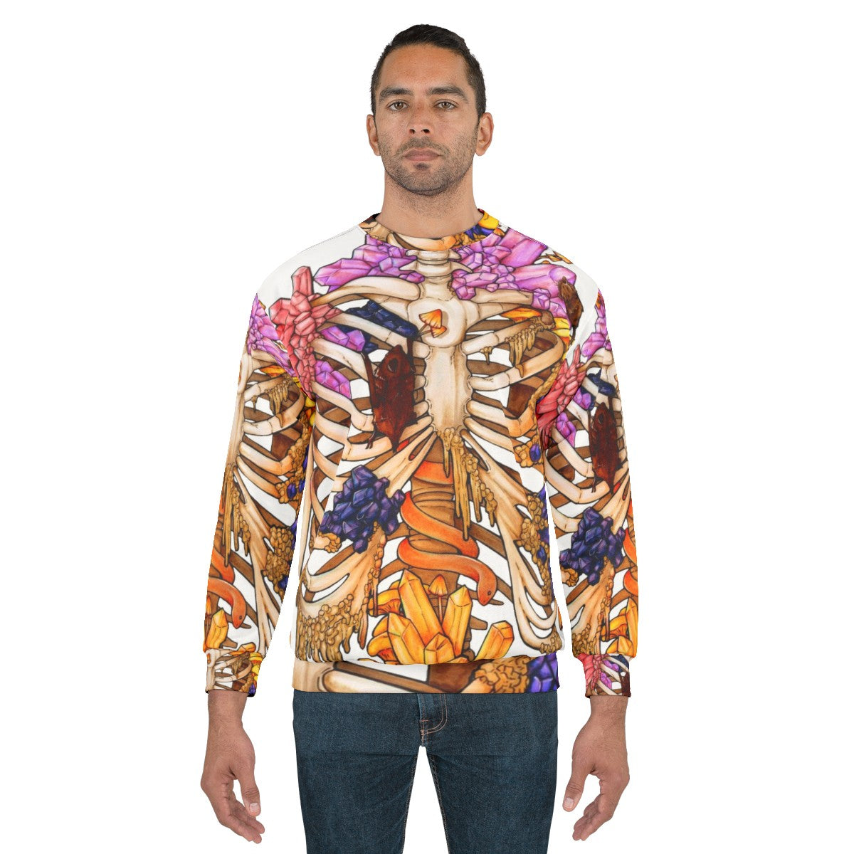 Skeleton Crystals Hidden Gem Sweatshirt - men