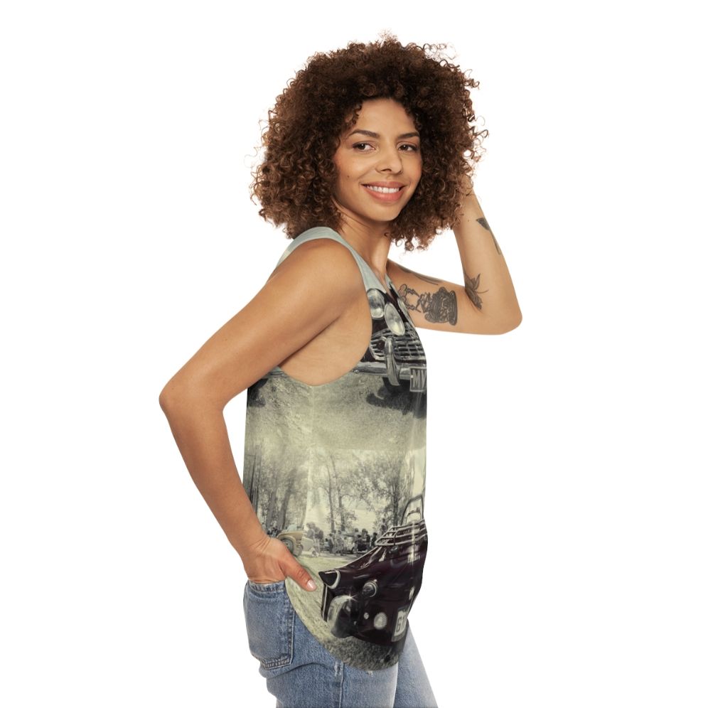 Triumph TR3 retro unisex tank top - women side