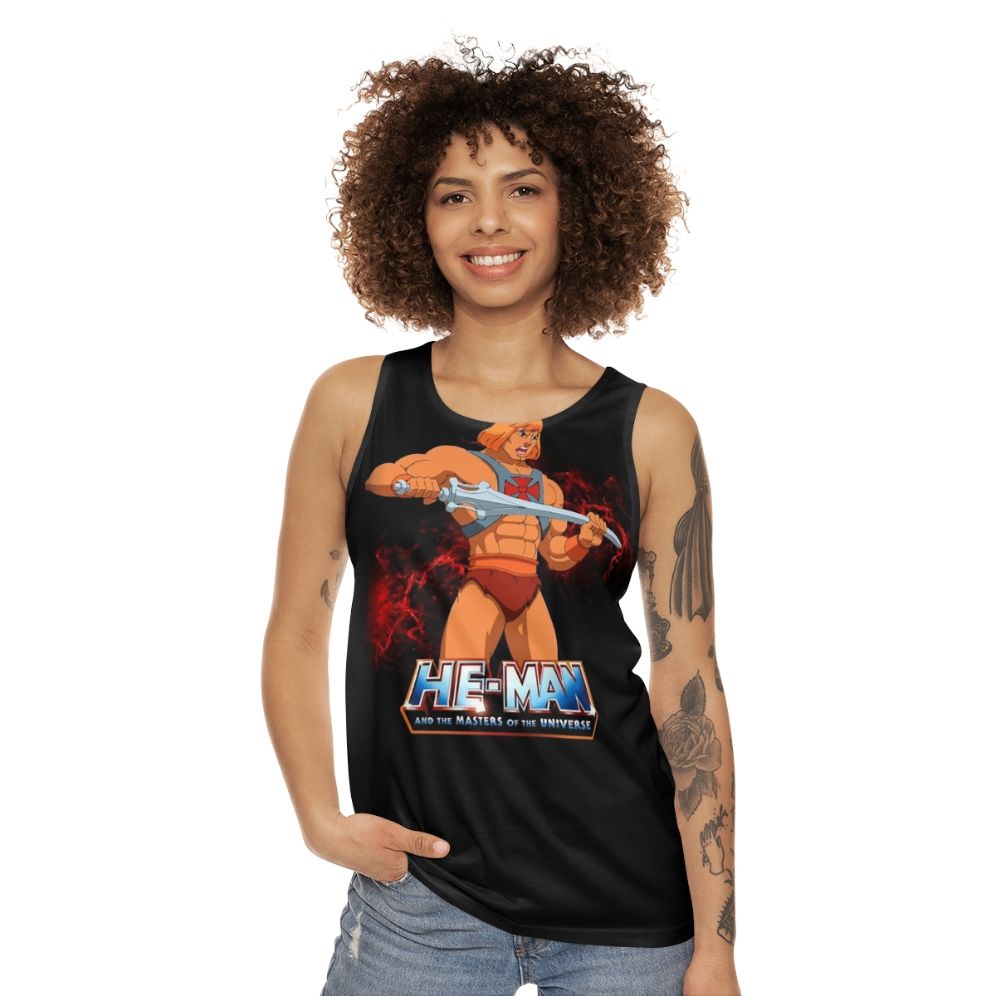 Retro 80s He-Man Masters of the Universe Movies Unisex Tank Top - women