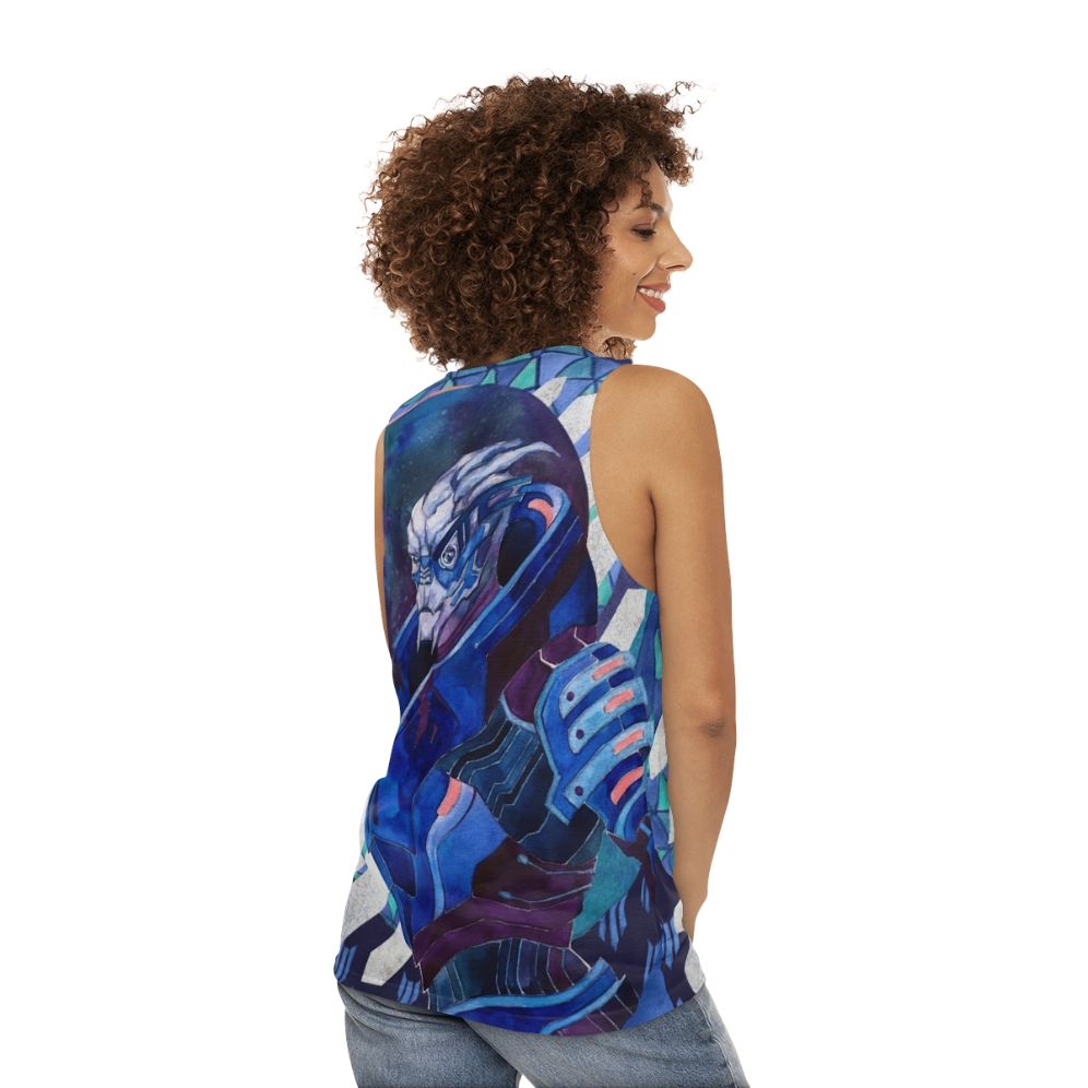 Garrus Vakarian Mass Effect Turian Tank Top - women back