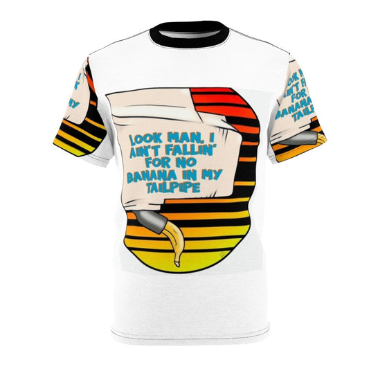 Graphic tee featuring a "Banana In My Tailpipe" quote from the 80s movie "Beverly Hills Cop"