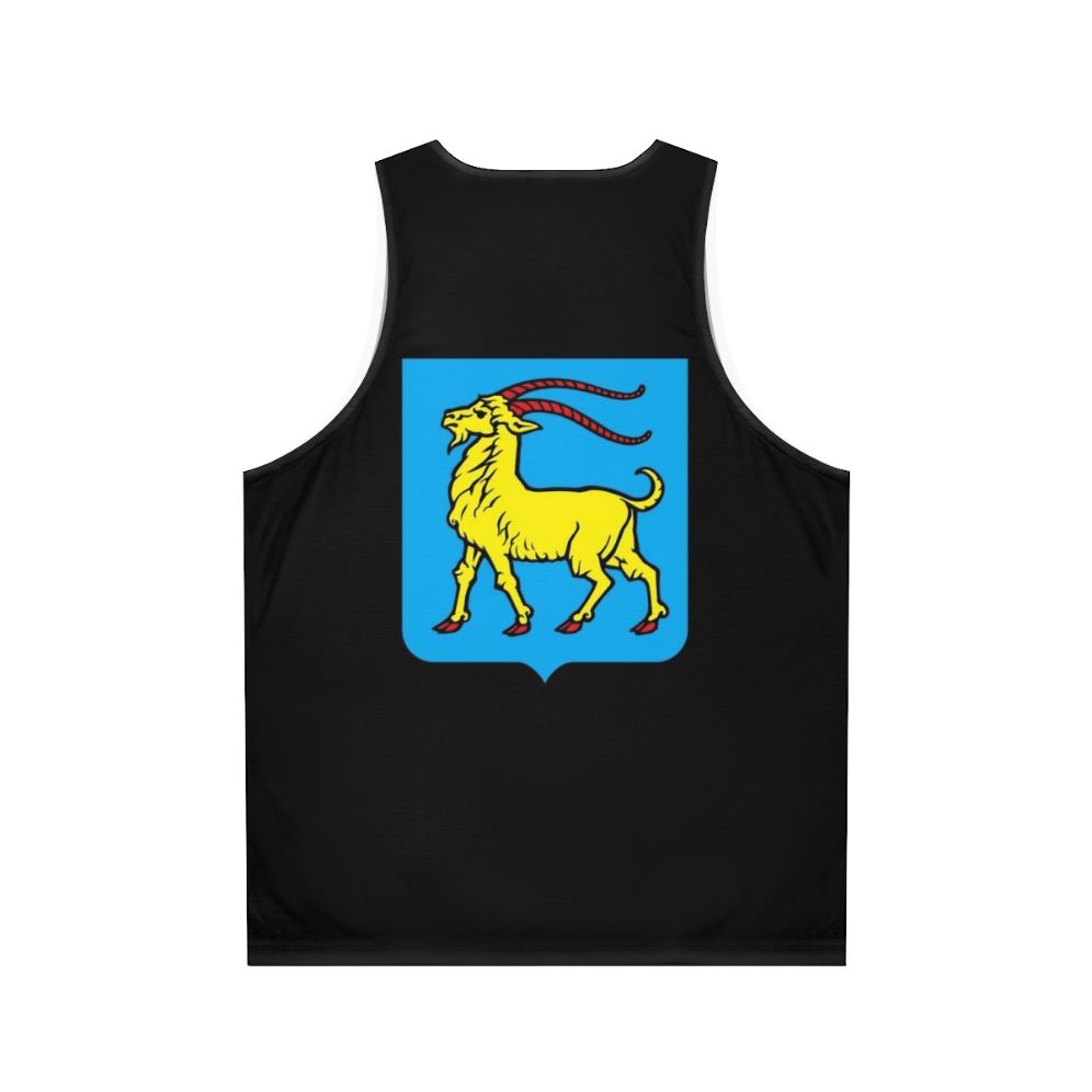 Croatia Istria Heraldic Goat Unisex Tank Top - Back