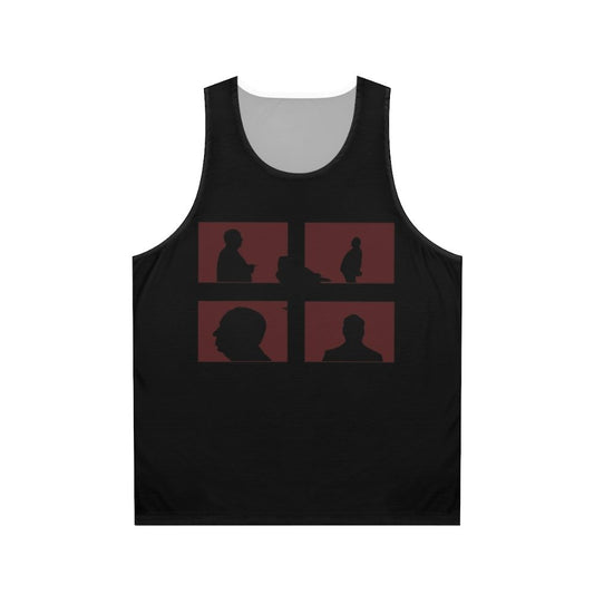 Hitchcock Unisex Tank Top with Alfred Hitchcock Thriller Artwork