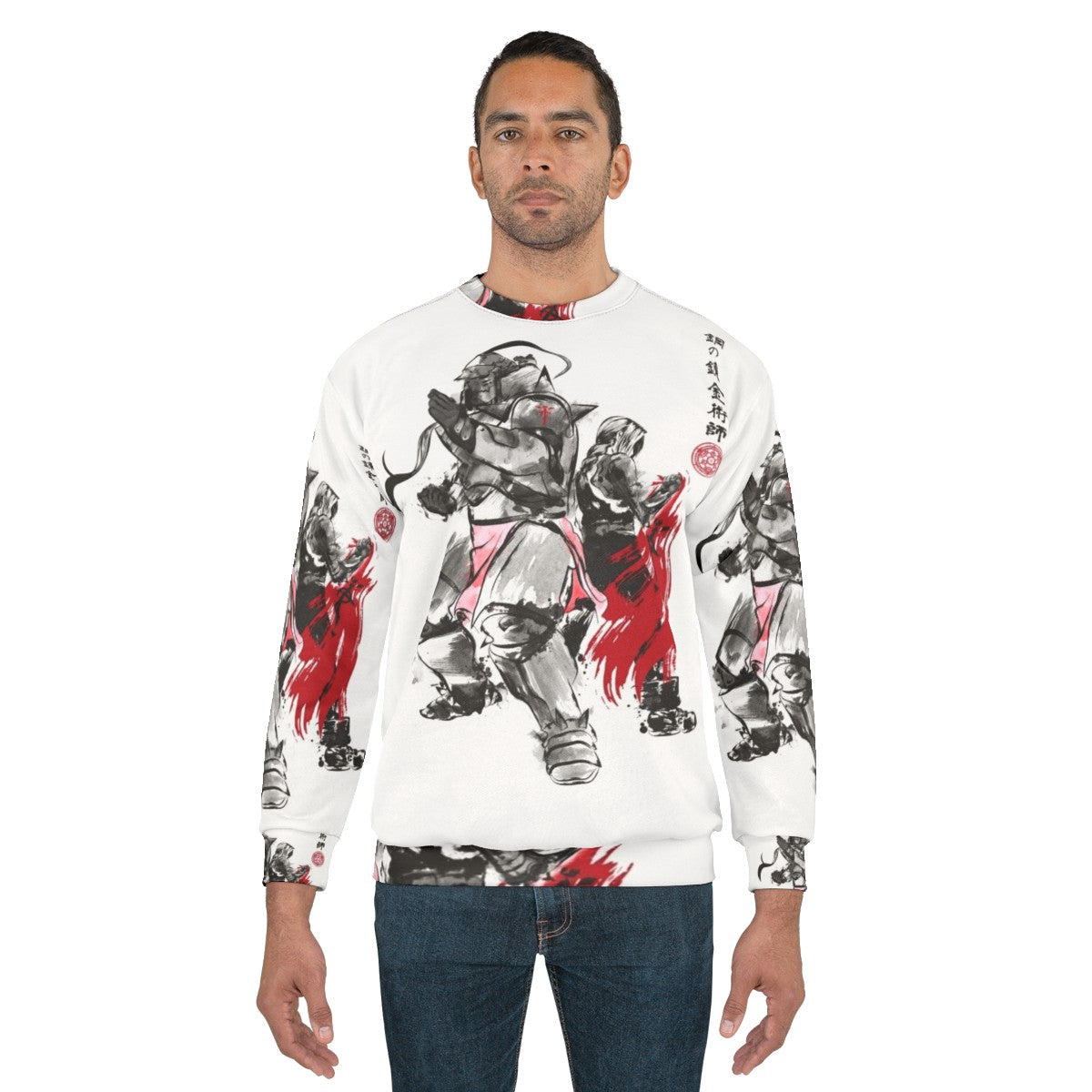 Brotherhood Sumi E Fullmetal Alchemist Anime Sweatshirt - men