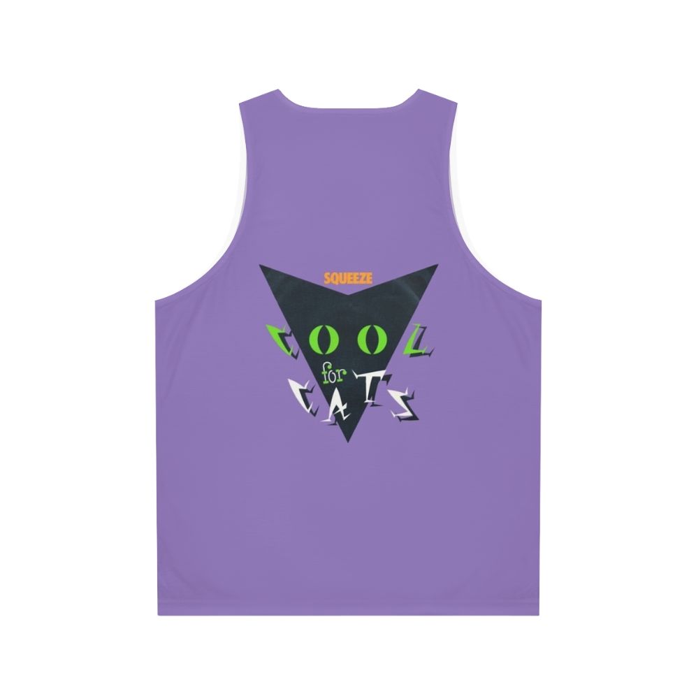 Unisex tank top with Cool For Cats album artwork - Back