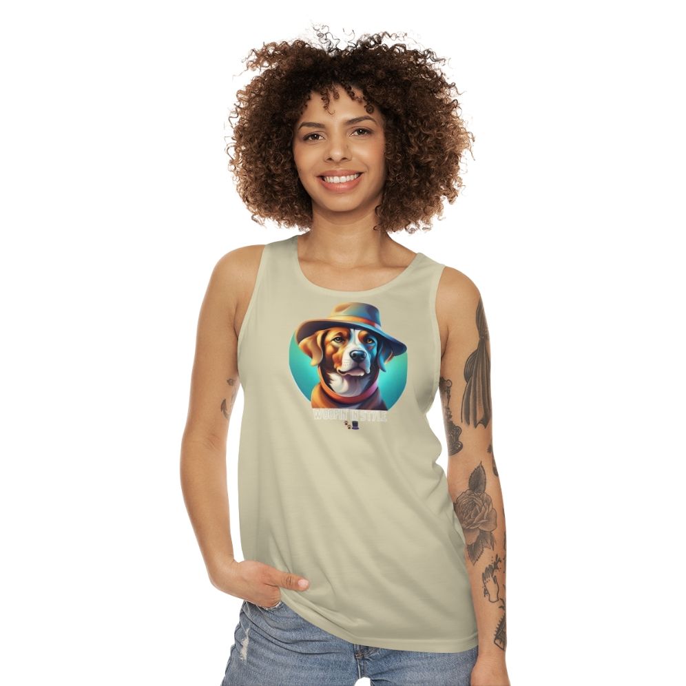 Fashionable unisex tank top for stylish pets - women