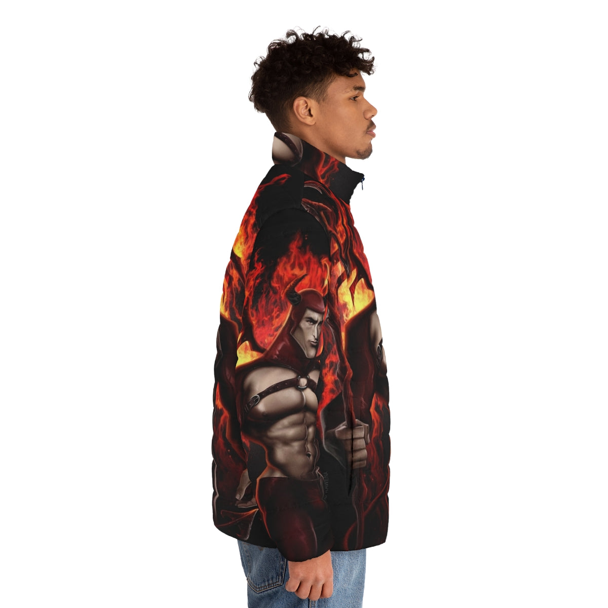 Heroes Collection Puffer Jacket with focus keyword "puffer jacket" - men side right