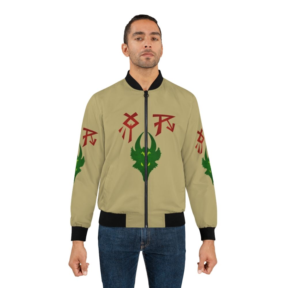 Skaven Clan Skryre Ikit Claw bomber jacket with faction symbol - Lifestyle