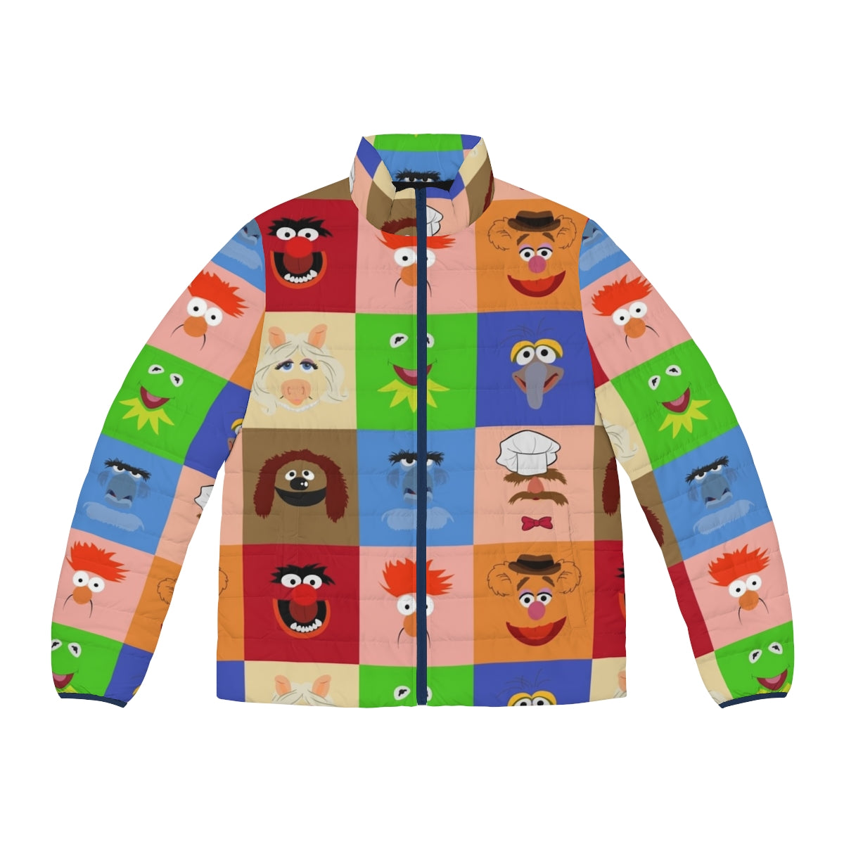 Muppets Puffer Jacket with Kermit the Frog, Miss Piggy, and other beloved Muppet characters