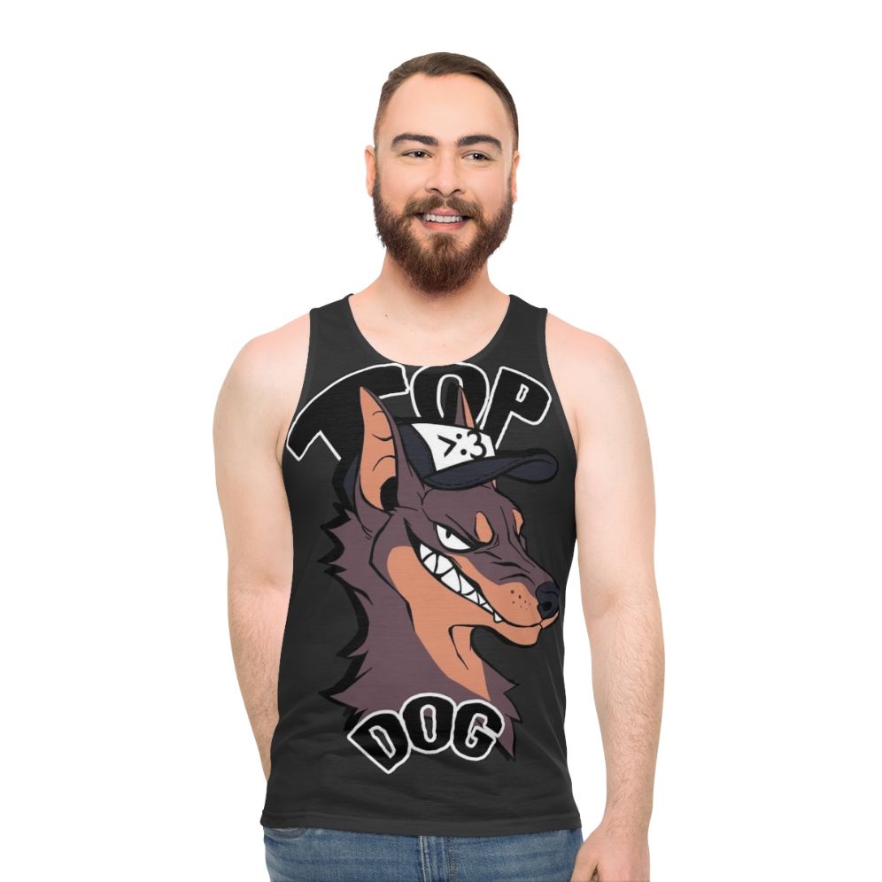 Unisex tank top with pet design for casual wear - men