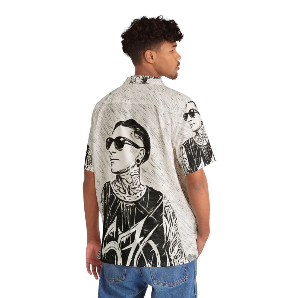 Motionless in White Chris Motionless Hawaiian Shirt - People Back