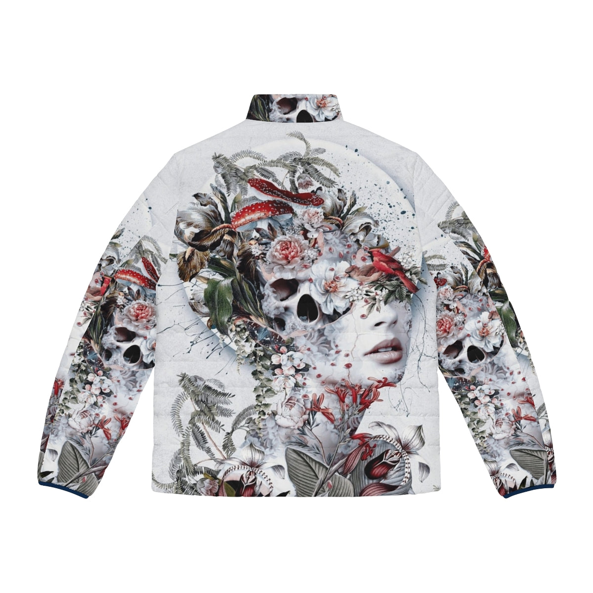 Tame Impala Elephant Puffer Jacket with Full Body Design - Back