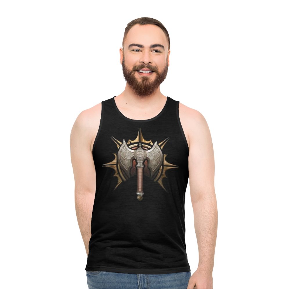 Baldur's Gate Barbarian Logo Unisex Tank Top - men