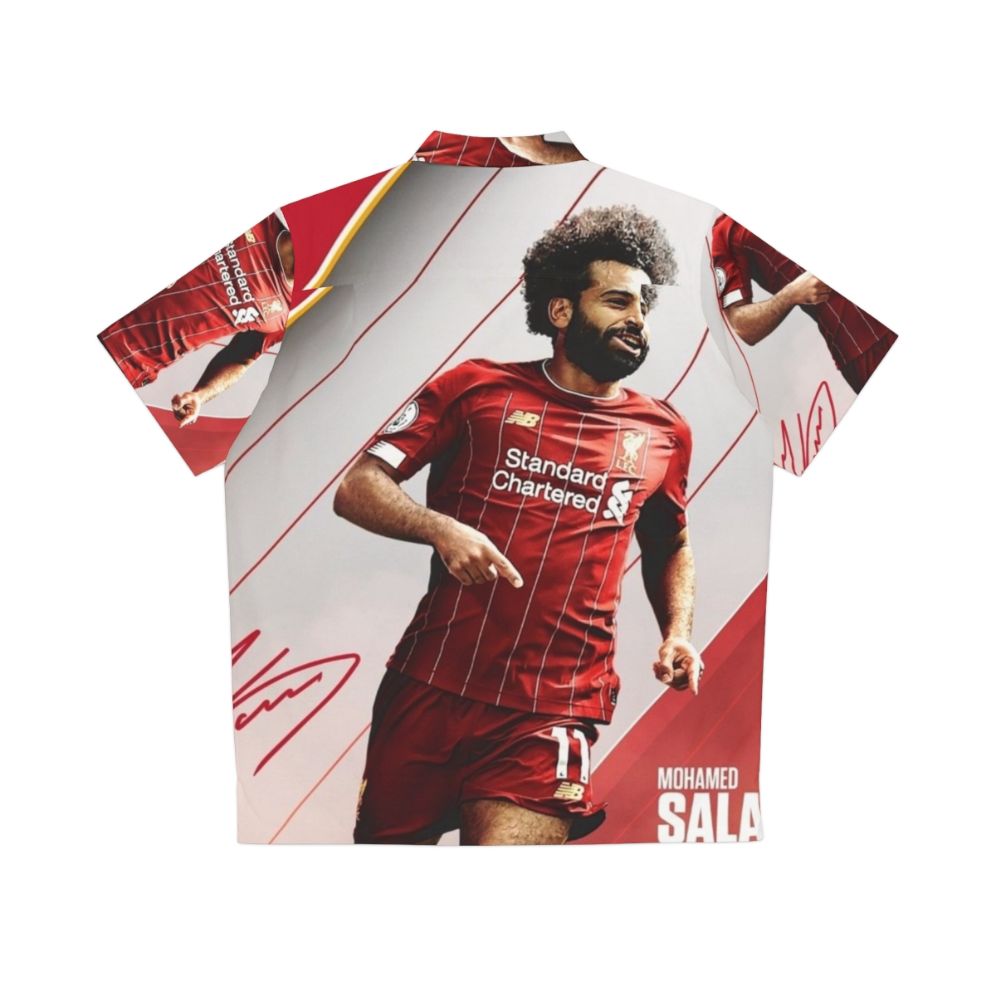 Mohamed Salah Art Wallpaper Hawaiian Shirt - Back