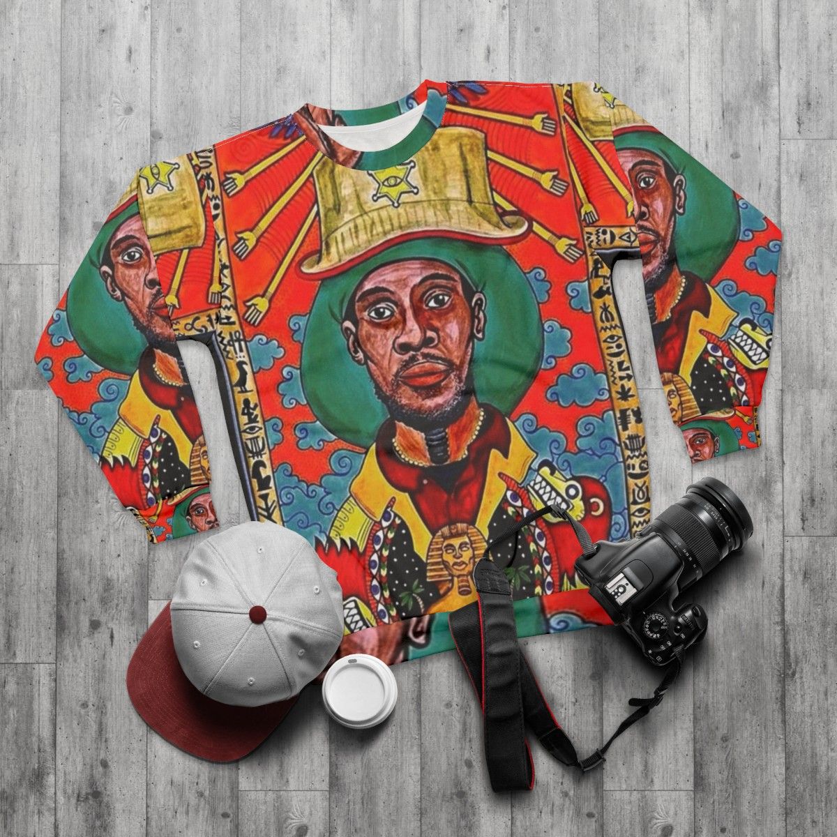 Midnite Vaughn Benjamin Reggae Sweatshirt - flat lay