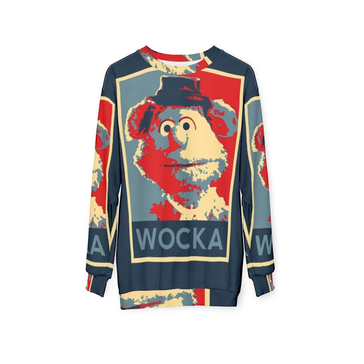 Fozzie Bear 'It's Time to Play the Music' Muppets Sweatshirt - hanging