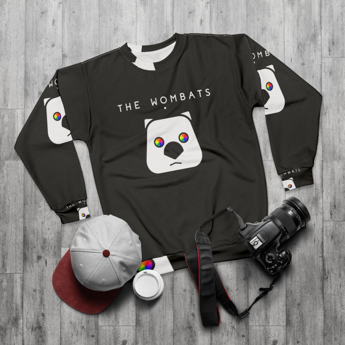 Wombats Band Graphic Sweatshirt - flat lay